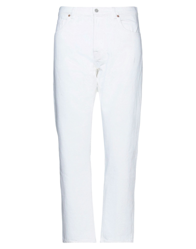 Shop Tramarossa Man Denim Pants White Size 36 Cotton