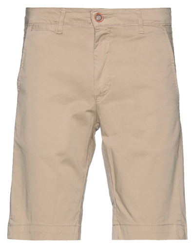 Shop Squad² Man Shorts & Bermuda Shorts Sand Size 26 Cotton, Elastane In Beige
