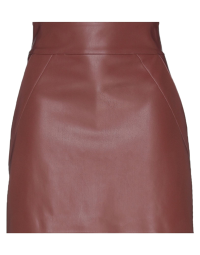Shop Modern Mo. De. Rn Mini Skirts In Brown