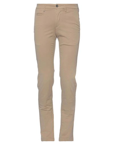 Shop Re-hash Re_hash Man Pants Light Brown Size 30 Cotton, Elastane In Beige