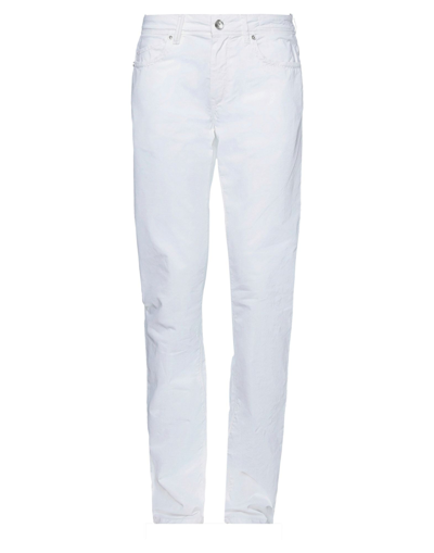 Shop Re-hash Re_hash Man Pants White Size 32 Cotton, Elastane