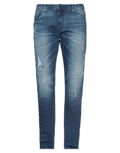 Shop Armani Exchange Man Jeans Blue Size 31 Cotton, Elastane