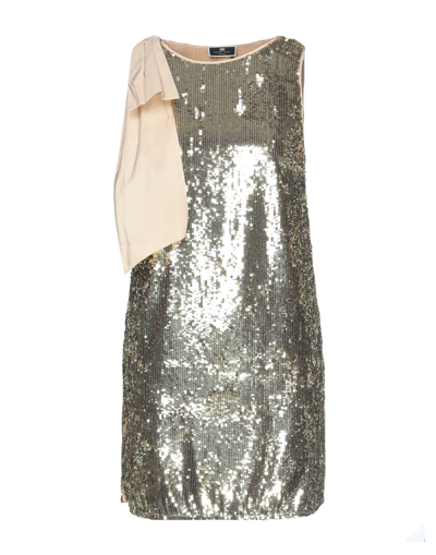 Shop Elisabetta Franchi Woman Mini Dress Gold Size 4 Polyester