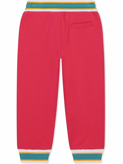 Shop Dolce & Gabbana Logo-patch Track Trousers In Pink