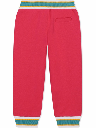 Dolce & Gabbana Logo-patch Track Trousers In Pink