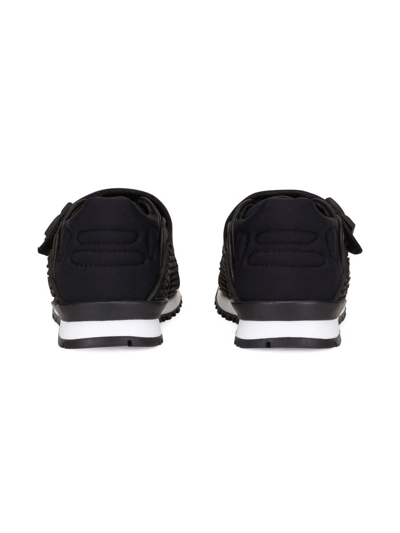 Dolce & Gabbana Camouflage-print Low-top Sneakers In Black