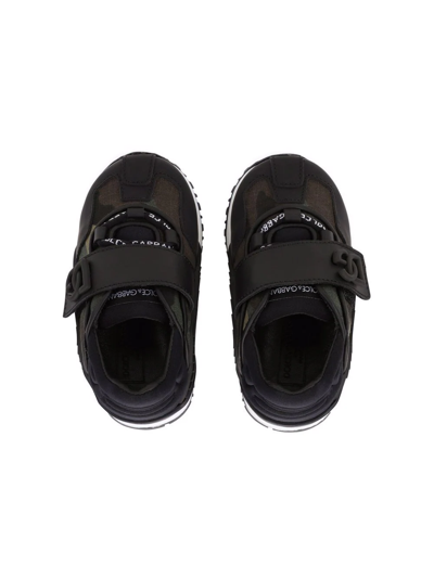 Shop Dolce & Gabbana Camouflage-print Low-top Sneakers In Black