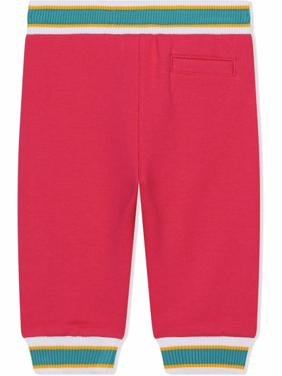 Shop Dolce & Gabbana Logo-patch Track Trousers In Pink
