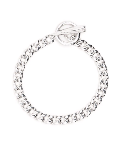 Shop Missoma Claw T-bar Chain Bracelet In Silver