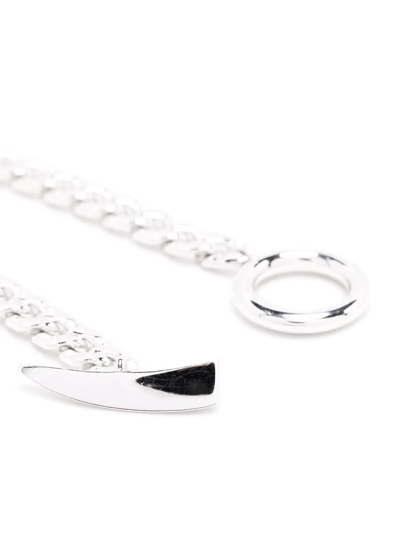 Shop Missoma Claw T-bar Chain Bracelet In Silver