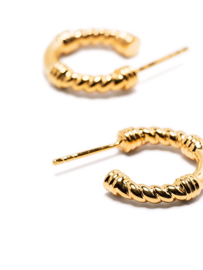 Shop Missoma Mini Cord Hoop Earrings In Gold