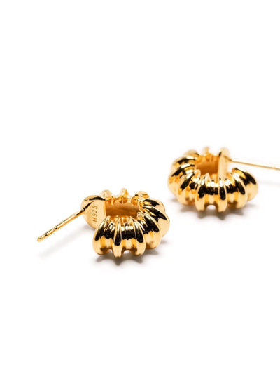 Missoma Medium Rigged Claw Hoop Earrings In Gold