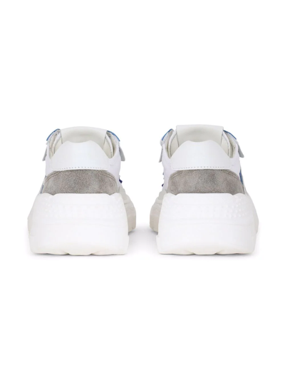 Shop Dolce & Gabbana Daymaster Leather Sneakers In White