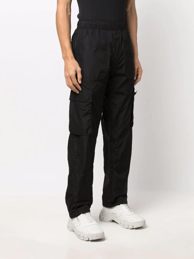 Shop 44 Label Group Straight-leg Cargo Trousers In Black