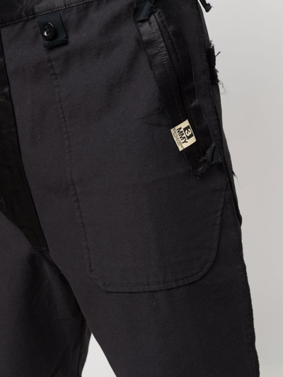 Shop Miharayasuhiro Logo-patch Bermuda Shorts In Black
