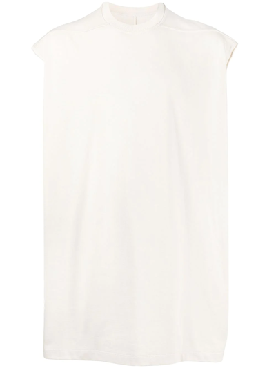 Shop Rick Owens Tarp Crew-neck Sleeveless T-shirt In White
