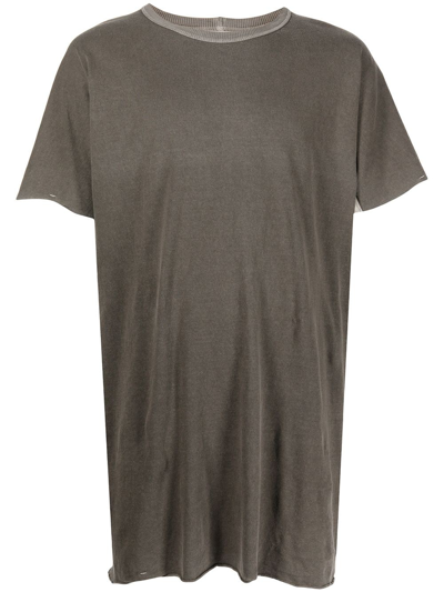 Shop Boris Bidjan Saberi Taped Strip T-shirt In Grey