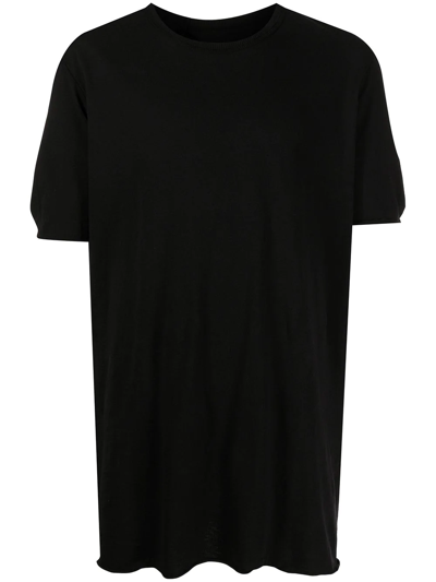 Shop Boris Bidjan Saberi Rear Tape-detail T-shirt In Black