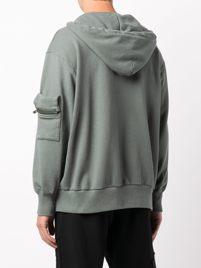 Shop Undercover Graphic-print Hoodie In Green