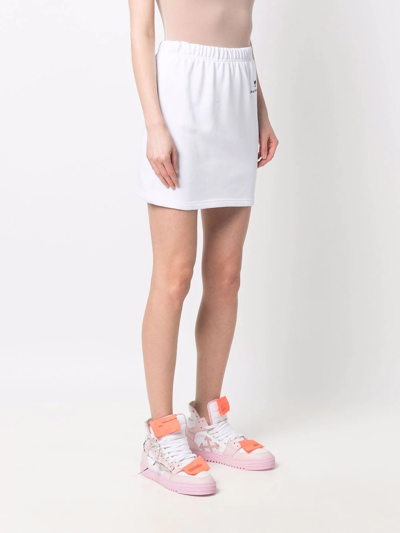 Shop Chiara Ferragni Logo-print Track Skirt In White