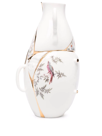 Shop Seletti Kintsugi Porcelain Vase In White