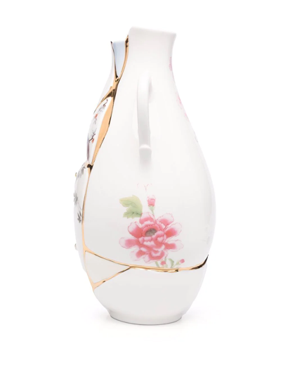 Shop Seletti Kintsugi Porcelain Vase In White