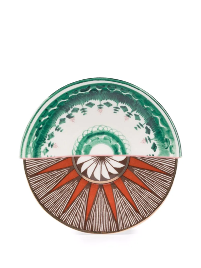 Seletti Hybrid Contrast-print Tea Cup Set In White