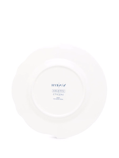 Shop Seletti Hybrid Fruit Plates (set Of Two) In White