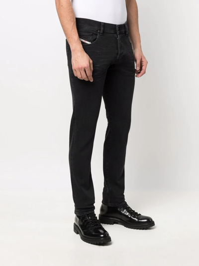 Shop Diesel D-yennox Slim-fit Jeans In Black