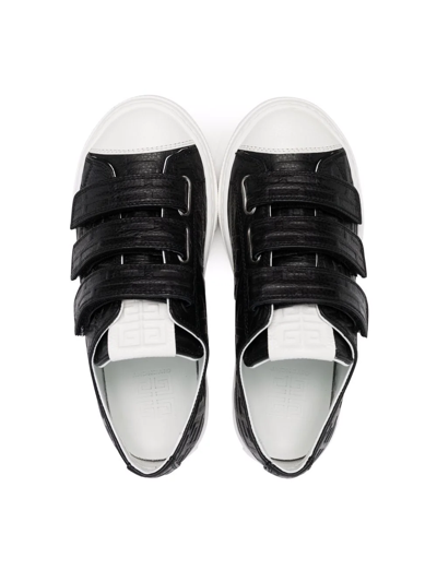 Shop Givenchy 4g Touch-strap Sneakers In Black