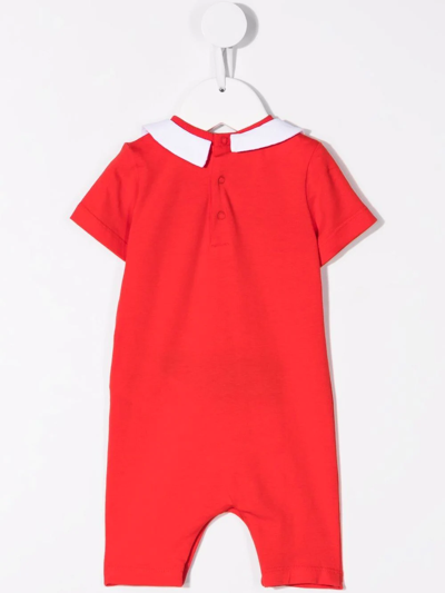 Shop Moschino Teddy Bear Cotton Shorties In Red