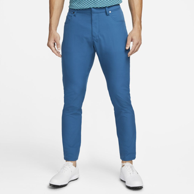 Shop Nike Men's Dri-fit Repel 5-pocket Slim Fit Golf Pants In Blue