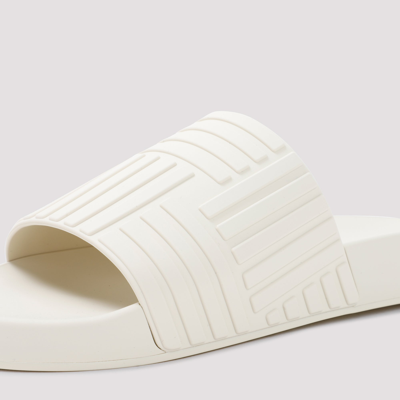 Shop Bottega Veneta Slider Flat Sandals Shoes In Nude &amp; Neutrals