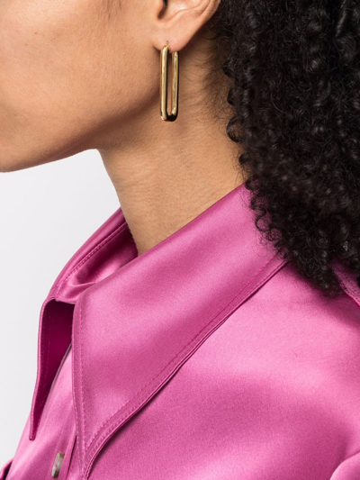 Shop Missoma Ovate Hoop Earrings In Gold