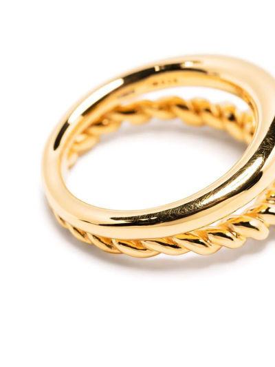 Shop Missoma Radial Double Ring In Gold