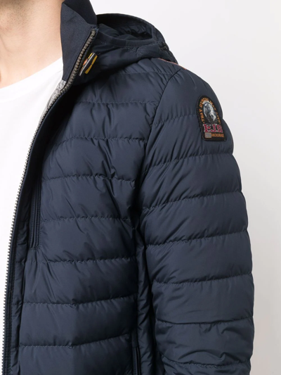 Shop Parajumpers Feather-down Padded Jacket In Blau