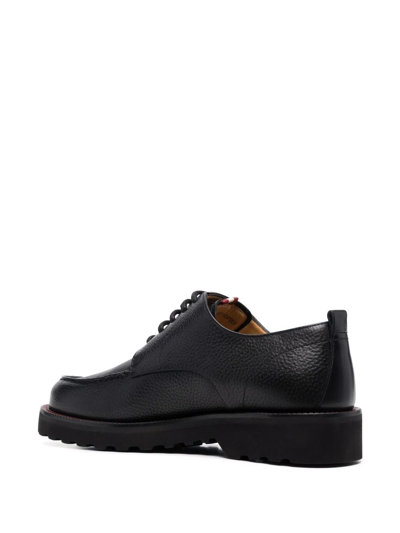 Bally Norber Leather Derby Shoes In Schwarz
