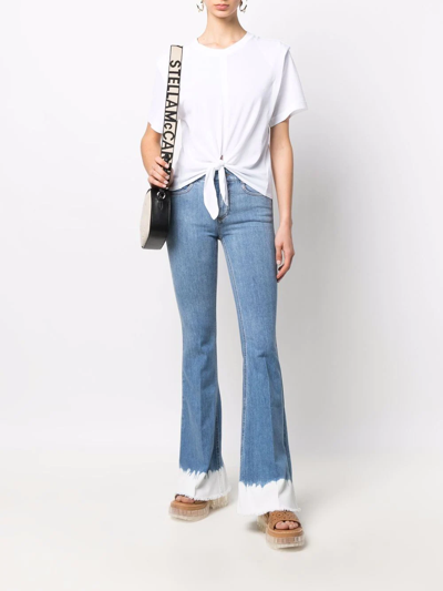 Shop Stella Mccartney 70's Dip Dye Flared Jeans In Blau