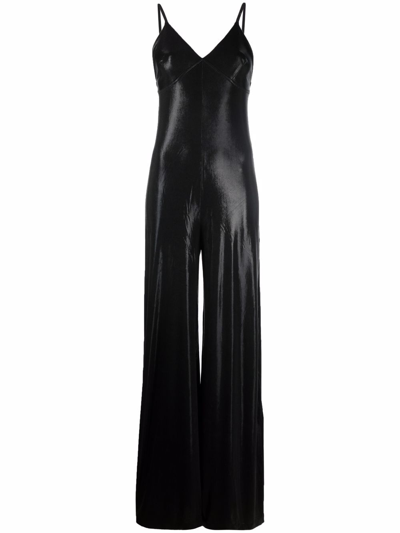 Shop Norma Kamali Long Jumpsuit In Black