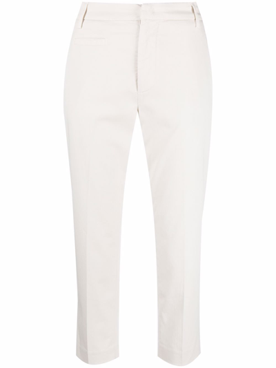 Shop Dondup Ariel Trousers In White