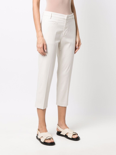 Shop Dondup Ariel Trousers In White