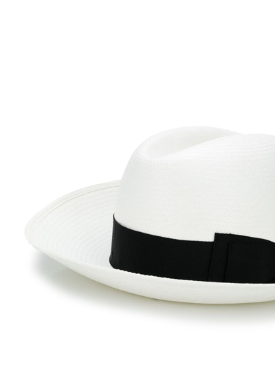 Shop Borsalino Claudette Straw Panama Hat