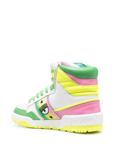 Shop Chiara Ferragni High& Pinky Funk Cf1 Sneakers In Multicolor