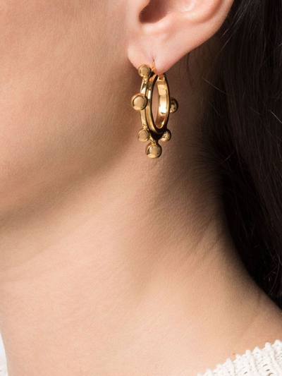 Shop Missoma Medium Sphere Hoop Earrings In Gold