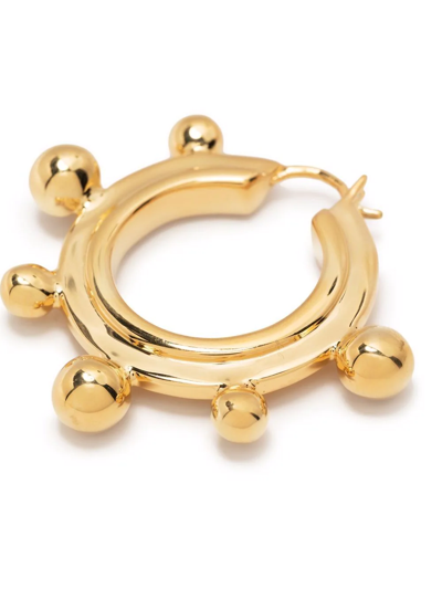Shop Missoma Medium Sphere Hoop Earrings In Gold