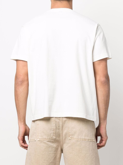Sunnei Slogan And Logo-print T-shirt In Weiss