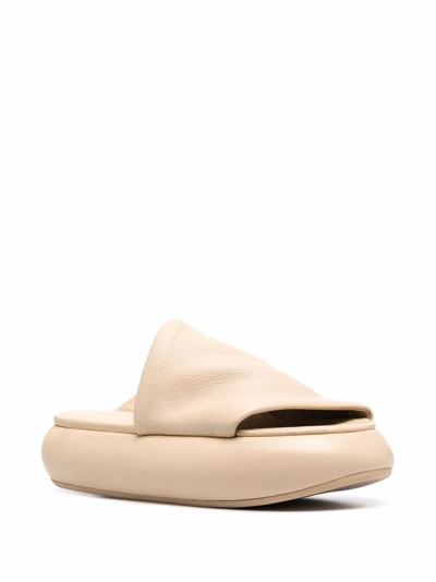 Shop Marsèll Asymmetric Design Sandals In Nude
