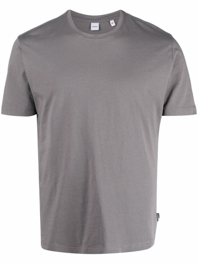 Shop Aspesi Short-sleeved Cotton T-shirt In Grau