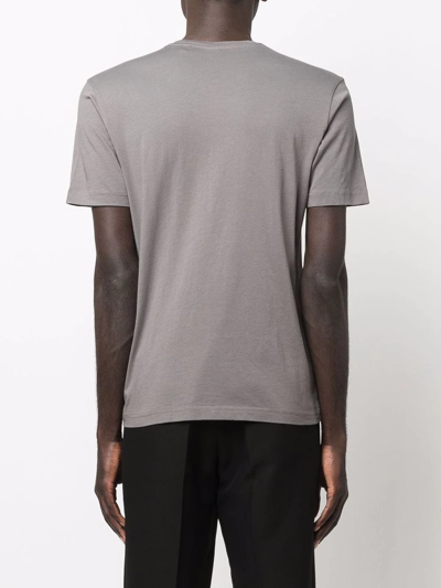 Shop Aspesi Short-sleeved Cotton T-shirt In Grau