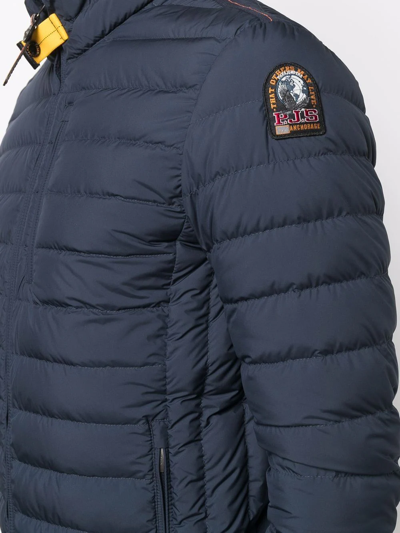 Shop Parajumpers Feather-down Padded Jacket In Blau